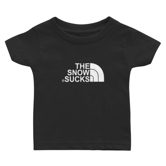 Discover The Snow Sucks TNF North Face Parody Baby T Shirts
