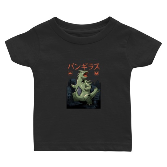 Discover Tyranitar Japanese Style Baby T-Shirt | Funny Anime Design | 100% Cotton for Infants