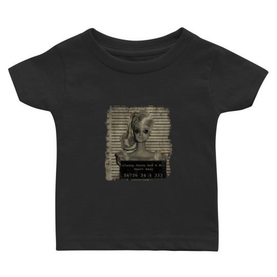 Discover Barbie Mugshot Baby T Shirts