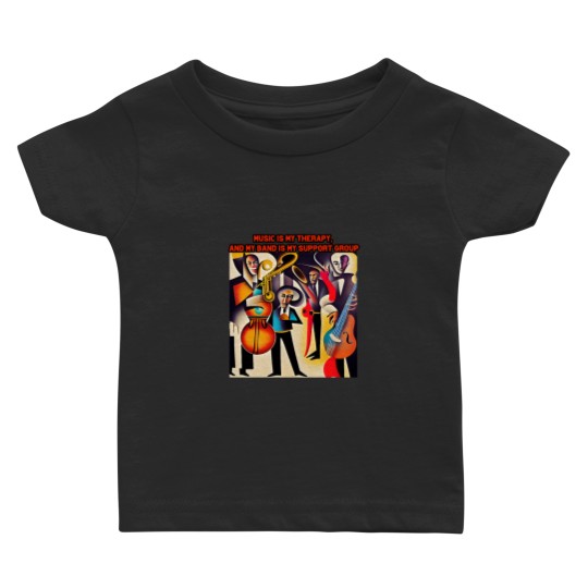 Discover Music Therapy Band Support Group Baby T-Shirt