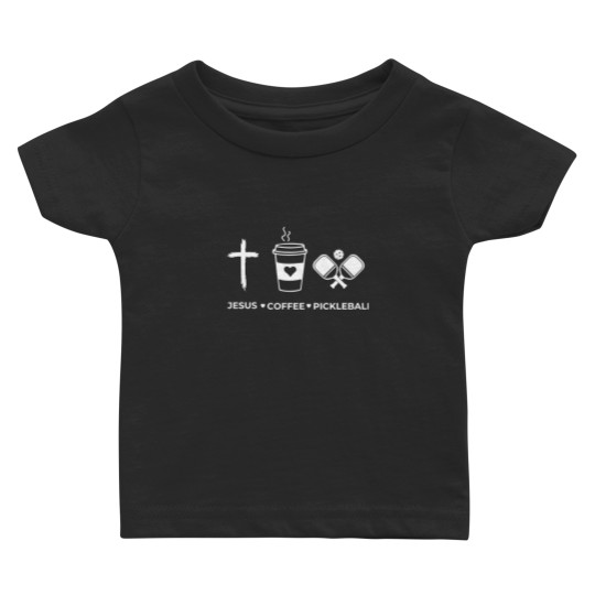 Discover Jesus Coffee Pickleball  Baby T Shirts