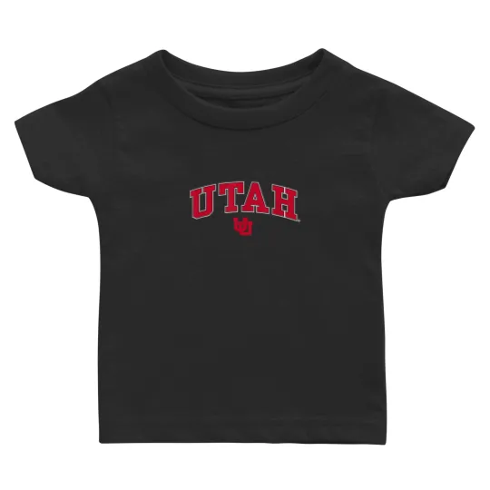 Discover Utah Utes Arch Over Black Officially Licensed Baby T-shirts
