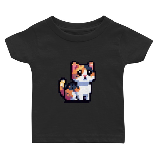 Discover Pixel Calico Cat Baby T-shirts