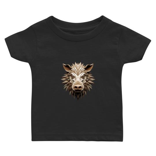 Discover 3D Cartoon Hog, wild boar, Logo, , Wall arts, Art Prints and More Baby T-shirts