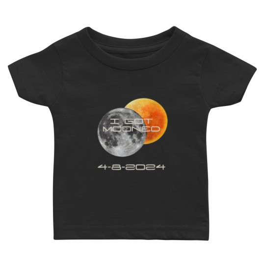 Discover Funny Solar Eclipse 2024 I Got Mooned Baby T Shirts, Totality Eclipse Group Family Baby T Shirts, Matching April 8th 2024