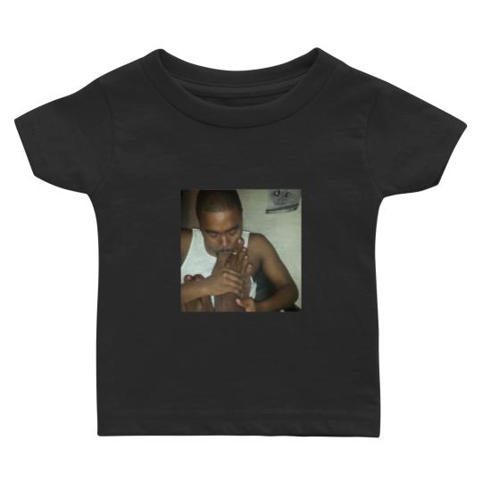 Discover Toe suckin guy with a big toe in his mouth Sticker.png Baby T-shirts
