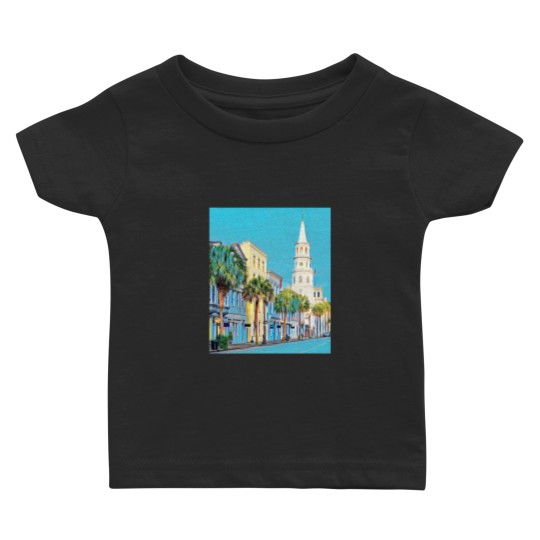 Discover Charleston South Carolina Sticker1 Baby T-shirts