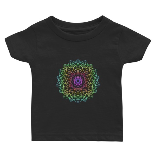 Discover Multicolor Intricate Mandala Design Baby T-shirts