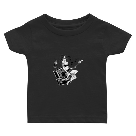 Discover Girl Singer Guitar Rock Baby T-shirts