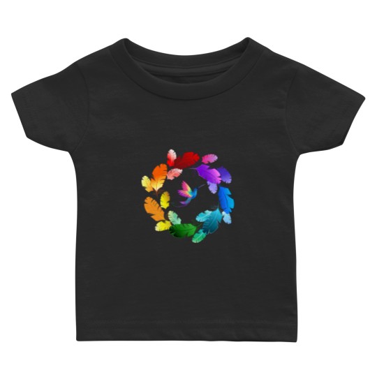 Discover A Colorful Bird Showing Beauty of Colors Sticker Baby T-shirts