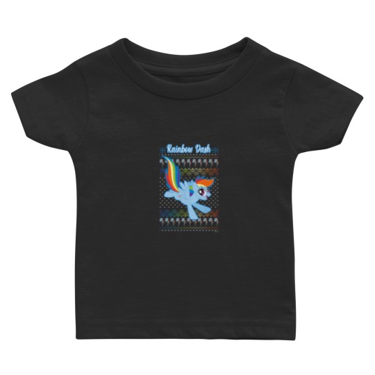 Discover My Little Pony Christmas Rainbow Dash Ugly Sweater Baby T-shirts