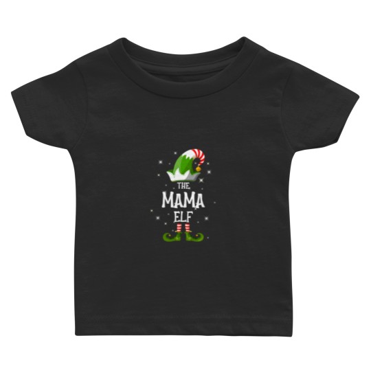 Discover The Mama Elf Family Matching Group Christmas Baby T-shirts