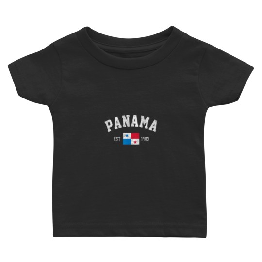 Discover Panama Est 1903 Panamanian Flag Independence Day Baby T-shirts