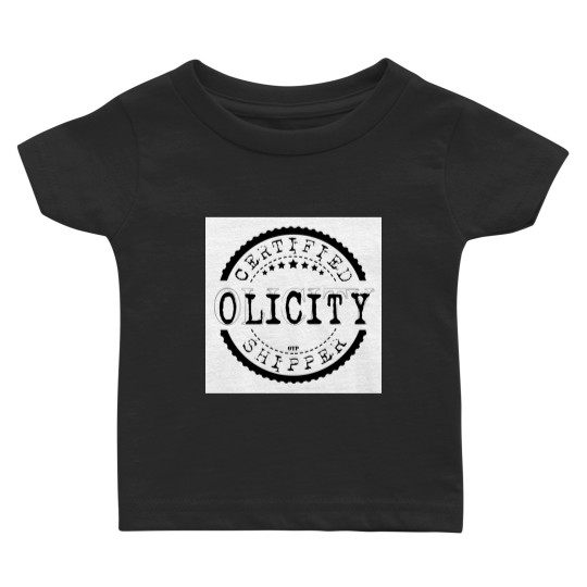 Discover Certified Olicity Shipper Black Stamp Baby T-shirts