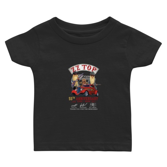 Discover ZZ Top 55th Anniversary Baby T Shirts, ZZ Top Rock Band Baby T Shirts