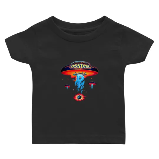 Discover Boston Band Spaceship Rock Band Baby T Shirts