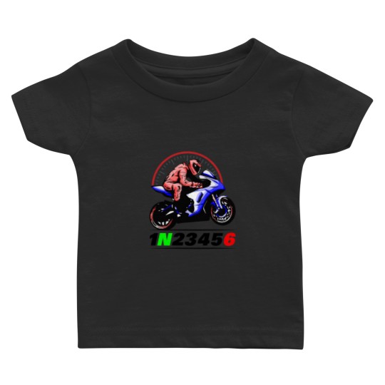 Discover 1N23456 - Motorcycle Gears Baby T-shirts
