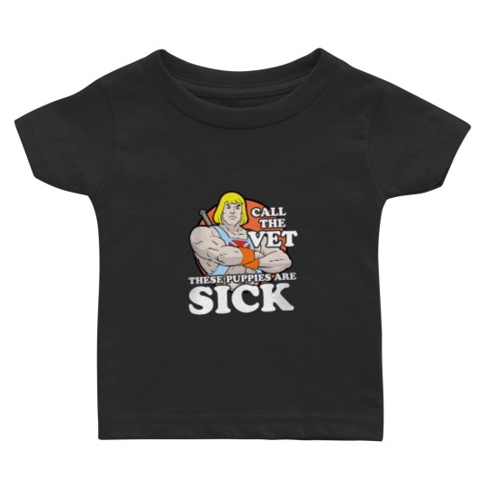Discover Masters of the Universe He-Man Call the Vet, These Puppies Are Sick Men_s Short Sleeve Graphic Class Baby T-shirts