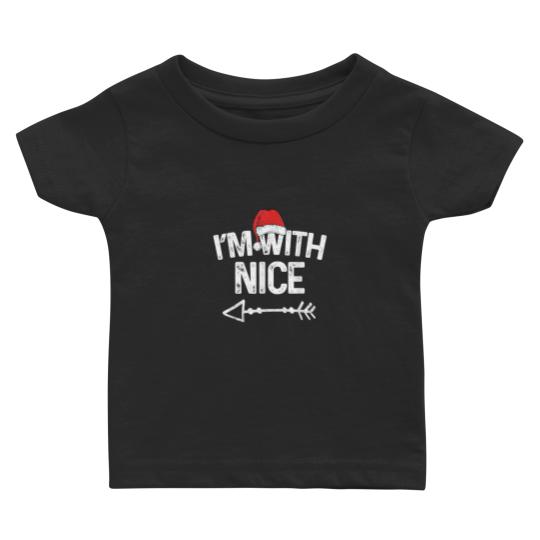 Discover I'm With Nice Matching Christmas Couples Costume Baby T-shirts