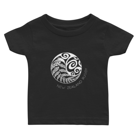 Discover New Zealand Rugby (Design On Back) Maori Inspired Baby T Shirts