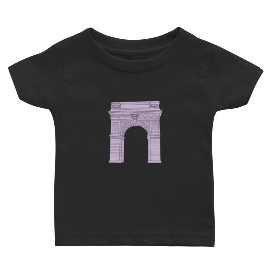 Discover NYU Washington Square Arch Purple Baby T-shirts