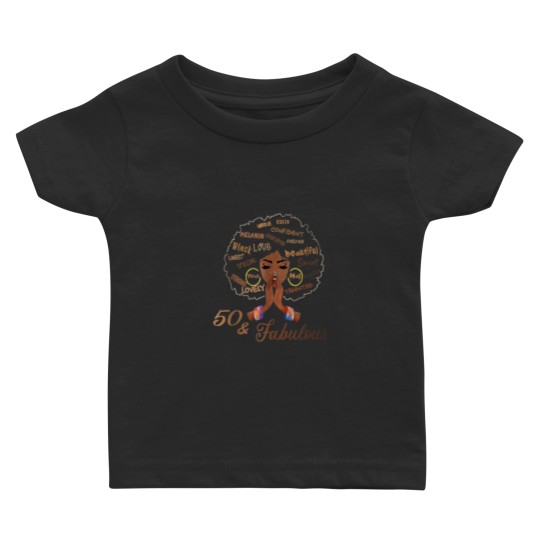 Discover 50 Fabulous African American Hair Black 50th Birthday 8080 Baby T-shirts
