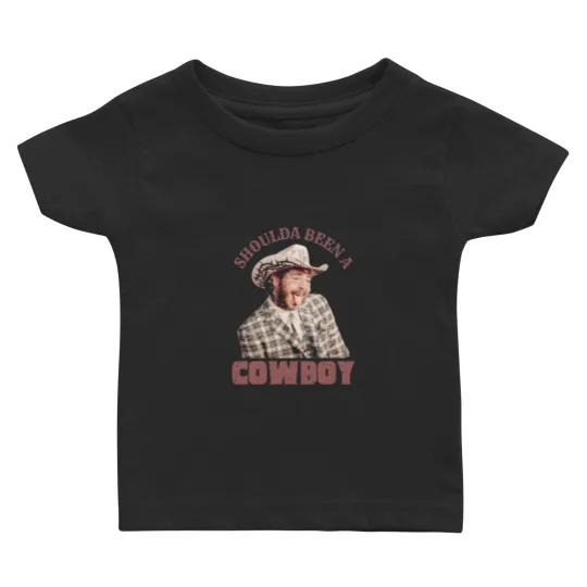 Discover Post Malone Baby T-Shirts - Shoulda Been a Cowboy