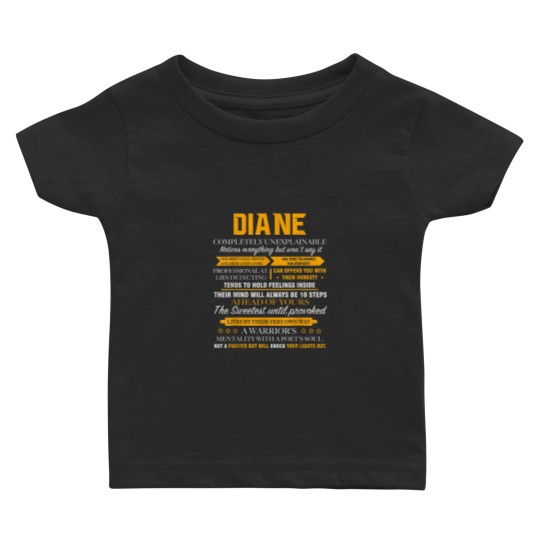 Discover DIANE completely unexplainable name  Front Print 1kfeme Baby T-shirts