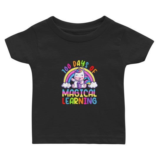 Discover 100 Days Of Magical Learning 100th Day Of School Baby T-shirts