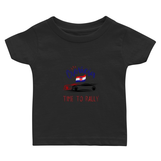 Discover Croatia Time to Rally car rallyingcar rallying t Active Baby T-shirts