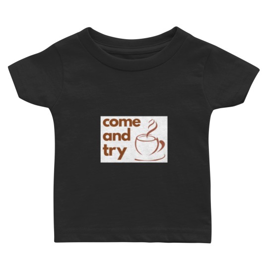 Discover My Coffee Sticker Baby T-shirts