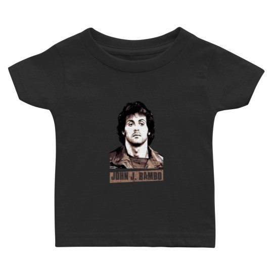 Discover John J Rambo  Sylvester Stallone  Vintage 80s Movie Baby T-shirts