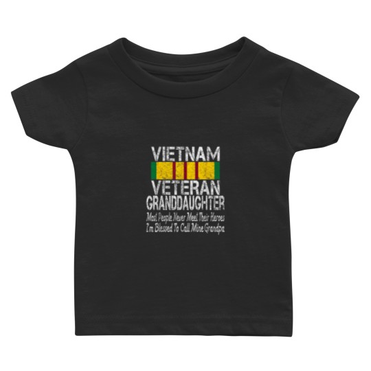 Discover US Military Family Vietnam Veteran Granddaughter Baby T-shirts