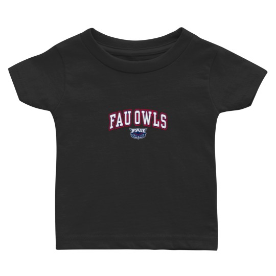 Discover Florida Atlantic Owls Womens Arch Over Navy Baby T-shirts