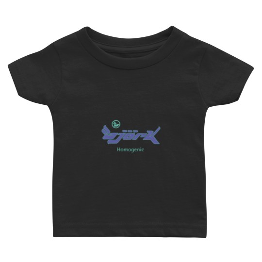 Discover Graphic Bjork Homogenic Logo Album (Purple Green) Baby T-shirts