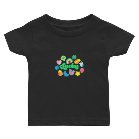 Discover Lucky Charm Shapes Marshmallows Happy St Patricks Day Irish Baby T-shirts