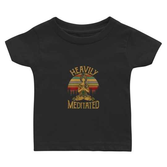 Discover Vintage Heavily Meditated Yoga Meditation Spiritual Warrior Baby T-shirts