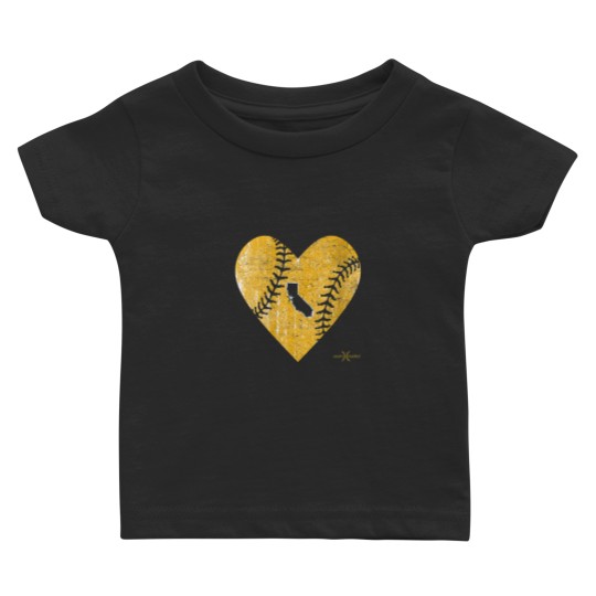 Discover Vintage Oakland Baseball Heart Baby T-shirts