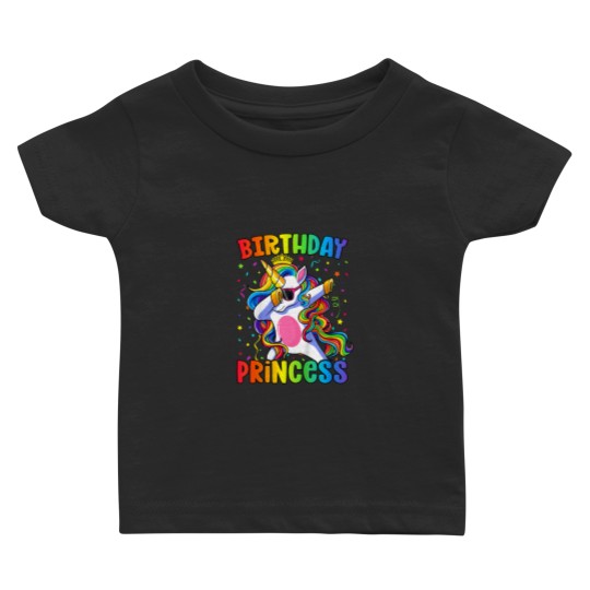 Discover Kids Birthday Princess Shirt Girl Unicorn Birthday Baby T-shirts