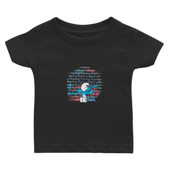 Discover The Smuurfs Forbidden to Smurf Street Art Baby T-shirts