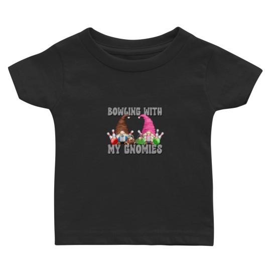 Discover Kids Bowling With My Gnomies Funny Saying Gnome Graphic Tee 6277 Baby T-shirts