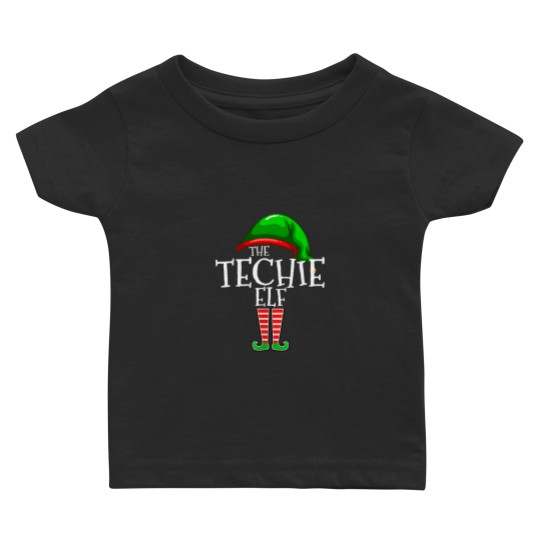 Discover The Techie Elf Family Matching Group Christmas Gift Funny Baby T-shirts