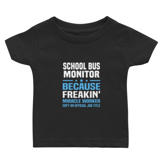 Discover School Bus Monitor Baby T Shirts