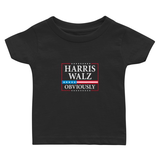 Discover Harris Walz Obviously President Kamala Harris Waltz Election Baby T Shirts