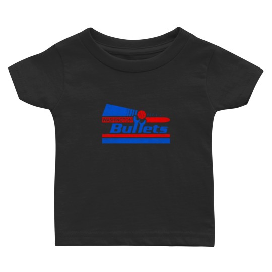 Discover Defunct Washington Bullets Pennant 80s Pennant Baby T Shirts