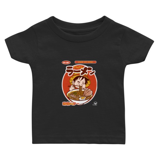 Discover Luffy chibi eating Ramen Baby T Shirts