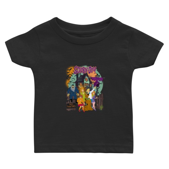 Discover Vintage Spooky Scooby-Doo Baby T Shirts: Haunted House