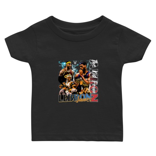 Discover Vintage Lebron James 90s Basketball Bootleg Style Baby T Shirts, Lebron James Baby T Shirts
