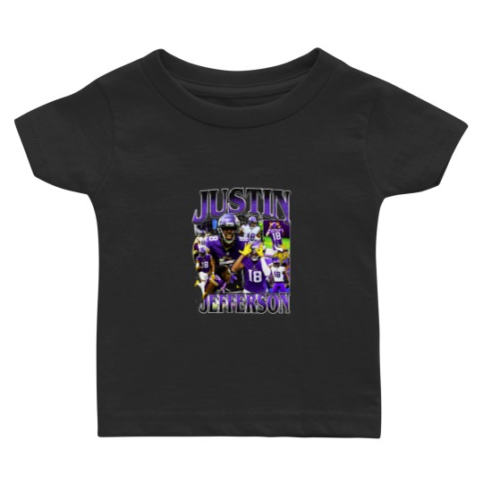 Discover Vintage 90s Graphic Style Justin Jefferson Baby T Shirts