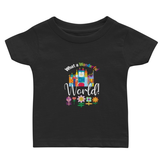 Discover What a Wonderful World Fitted Baby T Shirts